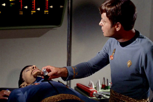 El tricorder de Star Trek usado por el Dr. McCoy