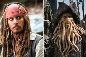 Bill Nighy interpretó a Davy Jones en la segunda película de 'Piratas del Caribe'.