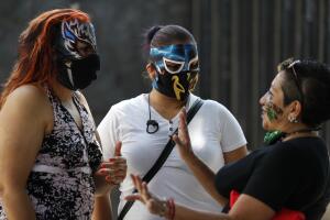 Virus Outbreak Mexico Wrestlers