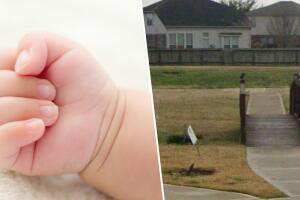 bebé recién nacida abandonada canal Katy