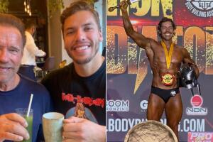 Joseph Baena, hijo de origen hispano de Arnold Schwarzenegger, gana segundo certamen de fisicoculturismo