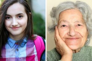 Joven y anciana