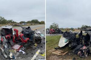 accidente choque muerte migrantes San Antonio Condado de Zavala