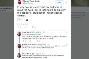 Eduardo Yáñez Jr. asegura haber tenido un mal padre