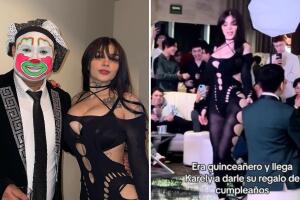 Brincos Dieras y Karely Ruiz aparecieron en una fiesta de XV años en Monterrey