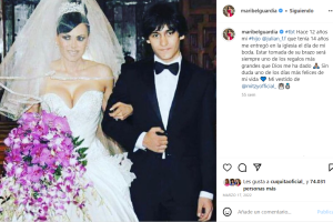 El hijo de Maribel Guardia la entregó en su boda con Marco Chacón