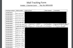 Cartas Joaquín Chapo Guzmán