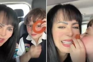 Maribel Guardia y su nieto