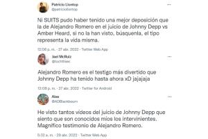 Reacciones al testimonio de Alejandro Romero, portero de Johnny Depp