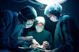 Medical team performing surgery