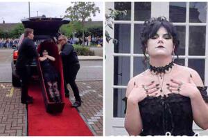 Llega en ataúd a su fiesta de graduación.jpg
