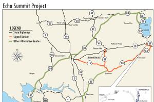 Highway 50 detour Caltrans