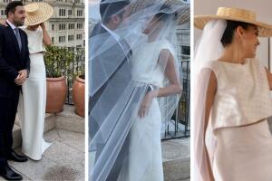 Este fue el vestido con el que Alejandra Capetillo se casó al civil hace mes y medio atrás en Madrid. 