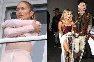 Como JLo, Megan Fox tiene desliz con su disfraz de Halloween