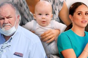 Thomas y Meghan Markle y Archie Harrison 