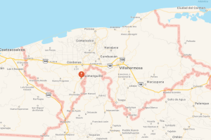 Huimanguillo, Tabasco, México. Ubicación en el mapa.