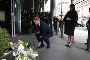 The Duke And Duchess Of Sussex Sign A Book Of Condolence At New Zealand House