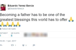 Eduardo Yáñez y su hijo