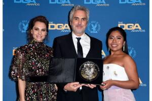 Marina de Tavira, Alfonso Cuarón y Yalitza Aparicio.jpg