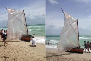Grupo de balseros cubanos llegaron hasta Miami Beach
