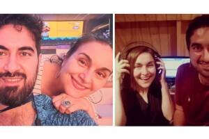 Lorene Prieto y su hijo Santiago Ramírez