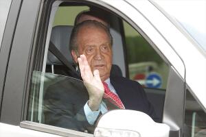 King Juan Carlos of Spain Leaves Hospital in Madrid