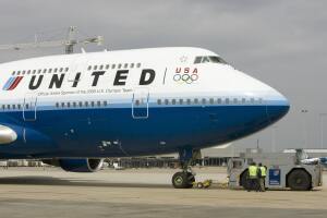 Un avión de la compañía United Airlines