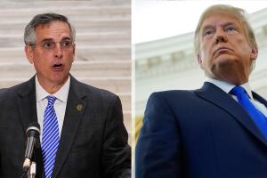 Brad Raffensperger y Donald Trump