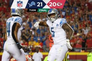 Los Detroit Lions vencieron a los Kansas City Chiefs