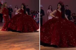 Mamá usa un vestido casi idéntico al de su hija en su fiesta de XV años
