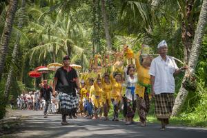 Balinese Ceremonial Procession