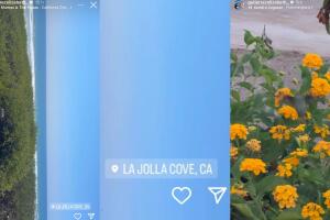 Elizabeth Gutiérrez también dejó claro dónde estaba aparentemente al fechar estas imágenes en La Jolla Cove, California. Los contenidos los compartió solo horas después de que se comenzó a decir que supuestamente estaba con su ex William Levy en Grecia.  