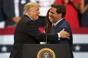 Trump y DeSantis