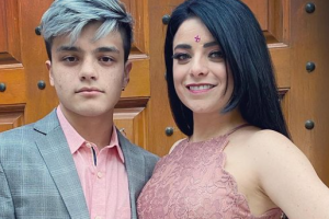 Violeta Isfel y su hijo Omar