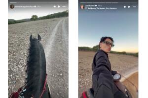 Leonardo Aguilar y Papi Kunno fueron parte de la cabalgata