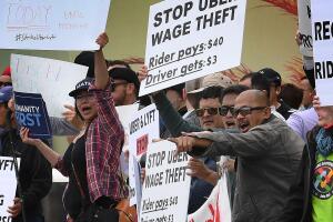 uber protesta California