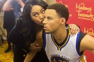 Madame Tussauds San Francisco Reveals Wax Figure Of Golden State Warriors Point Guard Stephen Curry In Oakland On March 24