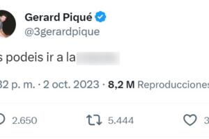 Gerard Piqué hizo esta publicación en X, antes Twitter, causando revuelo por sus contundentes palabras.