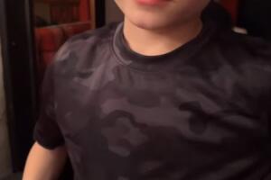 José Julián Figueroa minutos antes de debutar en teatro