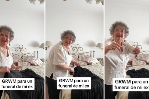 Abuela se hace viral en TikTok por preparar el look que usará en los funerales de sus exnovios