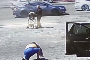 héroe rescató bebé carreola arrastrada viento California