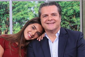 Ariel López Padilla y su hija