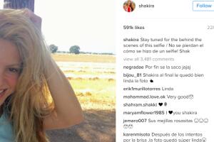 Por esta foto Piqué se divirtió con Shakira.