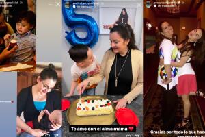 Evelyn Beltrán presentó a su mamá con sus seguidores a través de estas fotos.