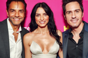 Eugenio y Aislinn Derbez