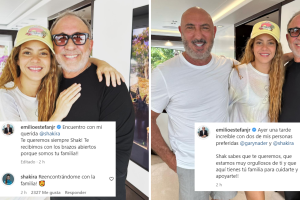 Shakira y Emilio Estefan