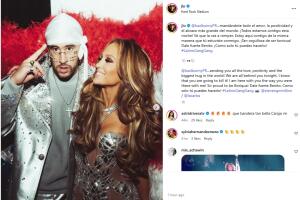 JLo le envía mensaje a Bad Bunny
