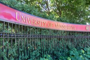 Entrance Sign to the University of Minnesota