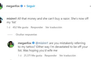 Megan Fox responde a 'hater' en Instagram.jpg