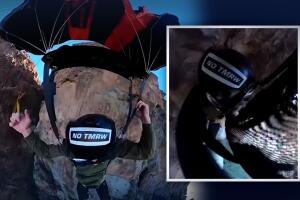 Accidente durante salto en parapente.